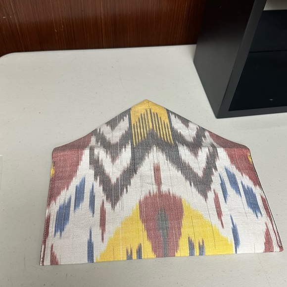 Silk ikat Artisan envelope clutch purse - Picture 7 of 8